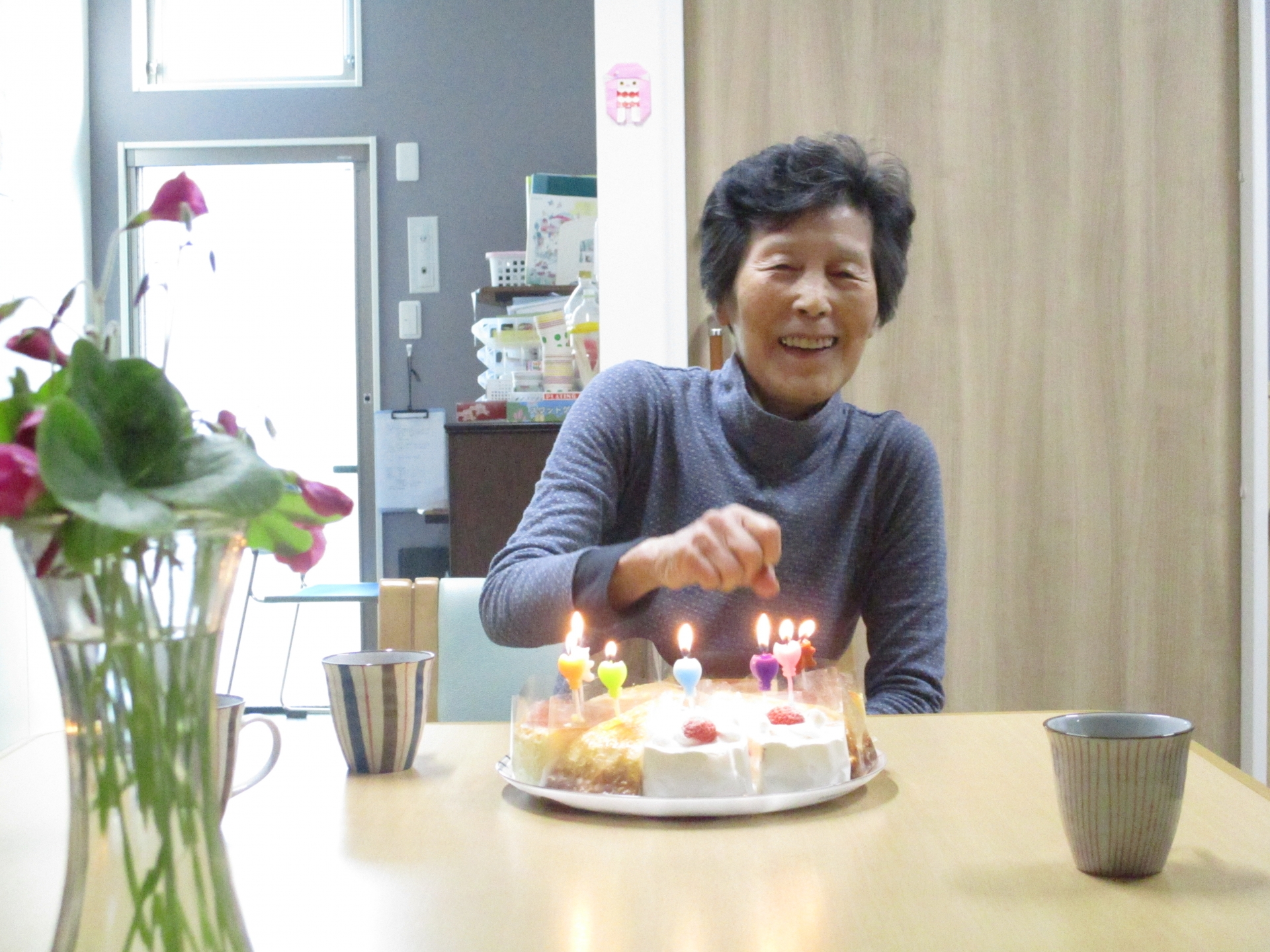 誕生日のお祝い グループホーム幸せふくろう万田